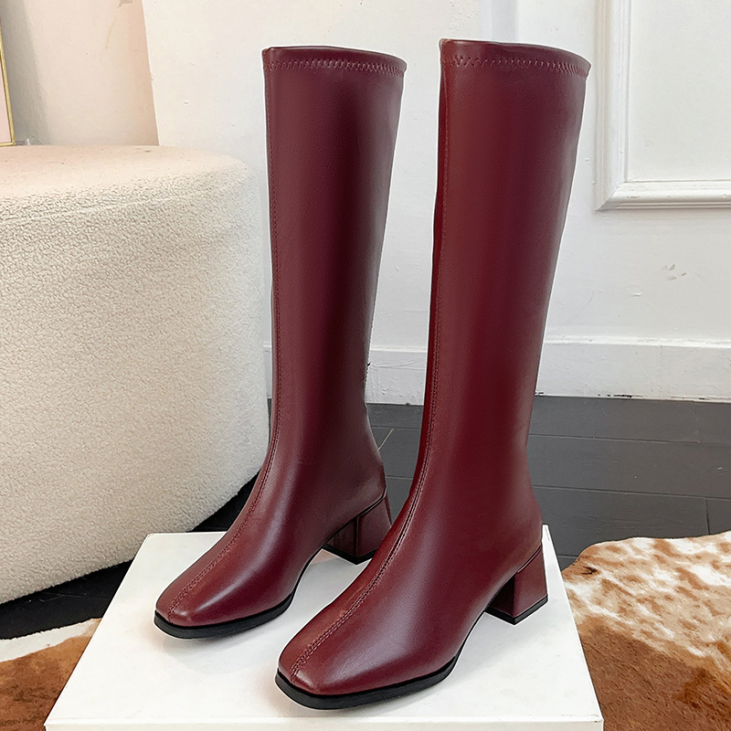 Women'S Fashion Knee High Boots - Damskie długie kozaki - hit sezonu,