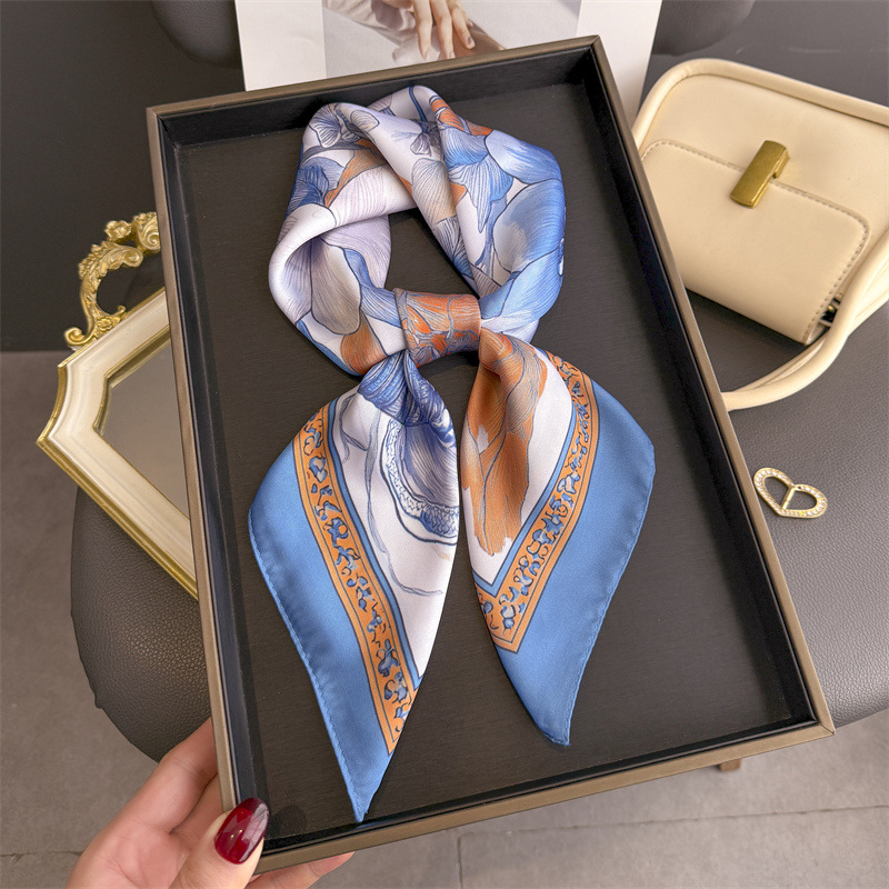 Hidżab z jedwabiu w kwiatowy w – Women Fashion Necktie recenzja i cena