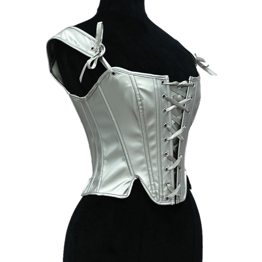 Damski srebrny gorset z ekoskó – Lace Trim Cami recenzja i cena